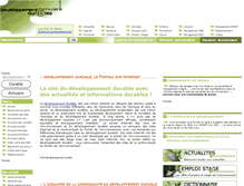 Tablet Screenshot of developpements-durable.com
